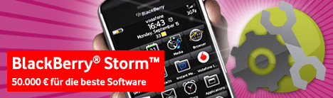 Blackberry Storm Developer Competition: 50.000 Euro f�r den Sieger